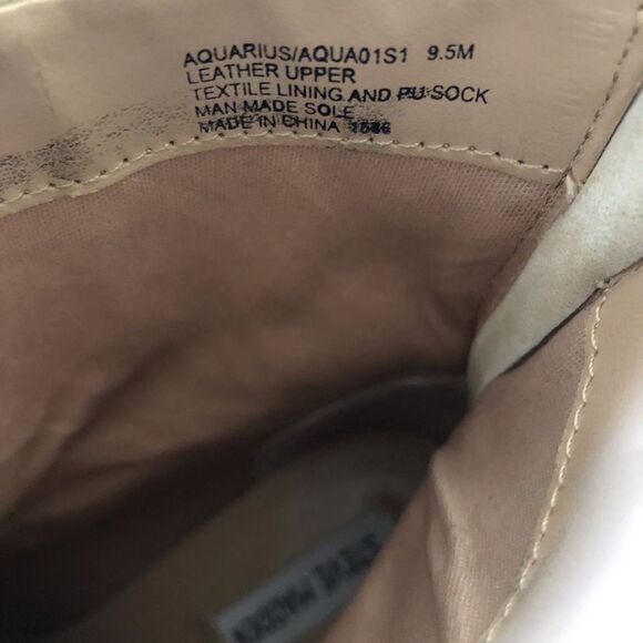 Steve Madden Woman’s Aquarius Suede Boots Natural Tan Size 9.5 - Picture 7 of 10